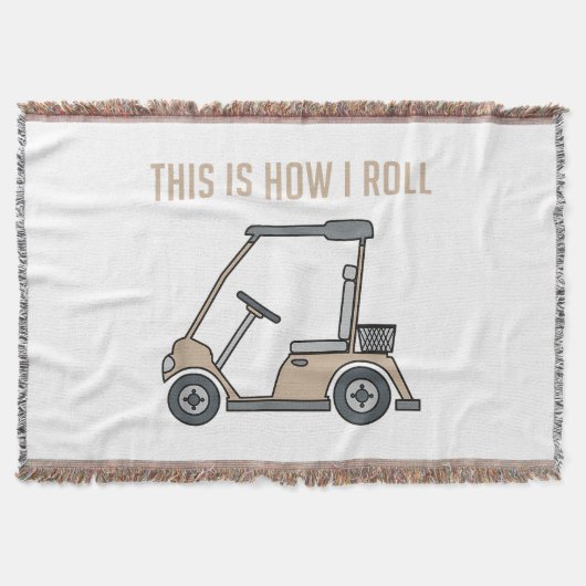 So Roll ich Golf Cart Funny Golfers Decke (Vorderseite)