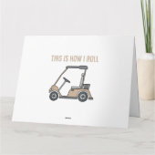 So Roll ich Golf Cart Funny Golfers Karte (Rückseite)