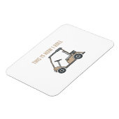 So Roll ich Golf Cart Funny Golfers Magnet (Linke Seite)