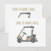 So Roll ich Golf Cart Funny Golfers Save The Date (Vorne/Hinten)