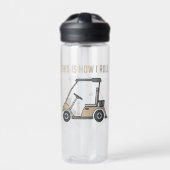 So Roll ich Golf Cart Funny Golfers Trinkflasche (Vorderseite)