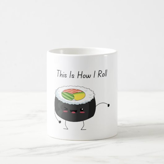 So Roll ich kawaii Sushi Coffee Tasse (Mittel)
