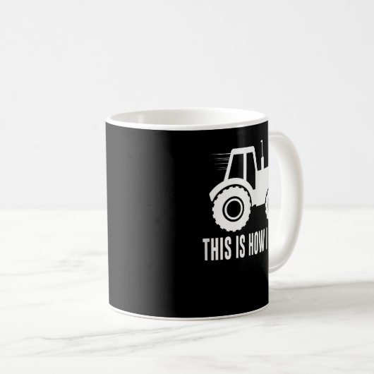 So Roll ich - Landschlepper - Kaffeetasse (VorderseiteRechts)