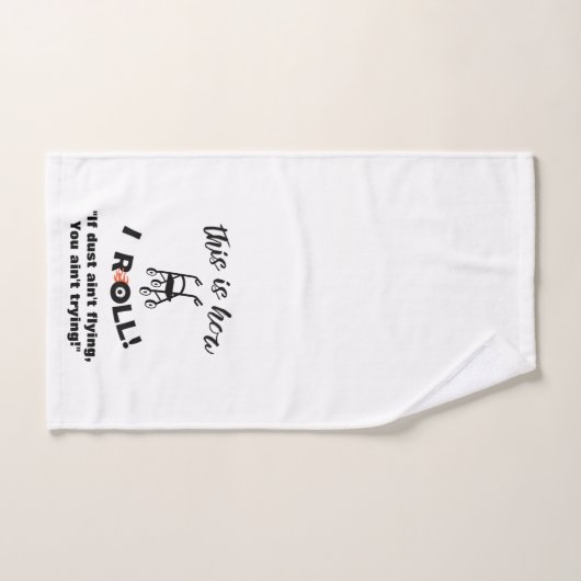 "So Roll ich!" Laufrad (Spaß) Handtuch (Handtuch)