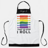 So Roll ich - LGBTIQ Flags Farbe Schürze (Vorderseite)
