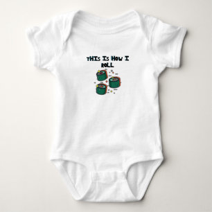 So Roll ich lustige Neuheiten-Witze Baby Strampler