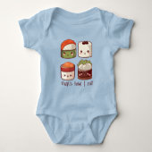 So Roll ich Niedlich Kawaii Sushi Baby Strampler (Vorderseite)