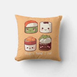 So Roll ich Niedlich Kawaii Sushi Kissen