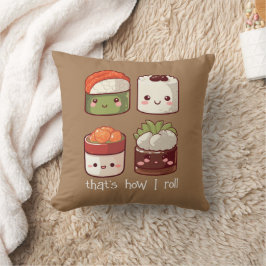 So Roll ich Niedlich Kawaii Sushi Kissen
