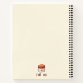 So Roll ich Niedlich Kawaii Sushi Notizblock (Rückseite)