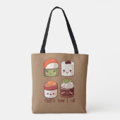 So Roll ich Niedlich Kawaii Sushi Tasche (Rückseite)