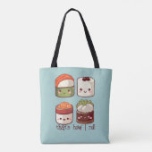 So Roll ich Niedlich Kawaii Sushi Tasche (Rückseite)
