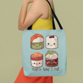 So Roll ich Niedlich Kawaii Sushi Tasche