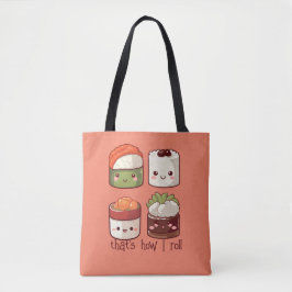 So Roll ich Niedlich Kawaii Sushi Tasche