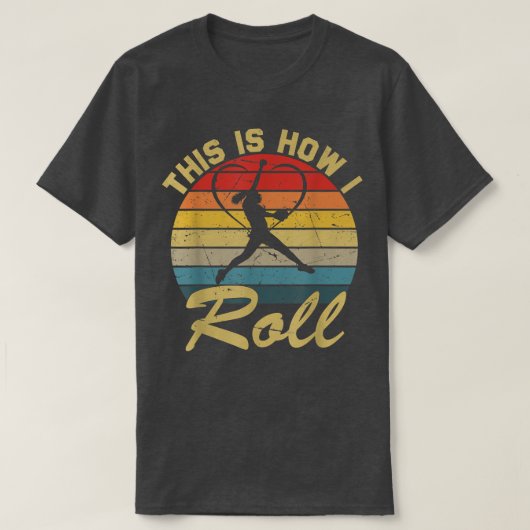 So Roll ich Retro Softball Girls T-Shirt (Design vorne)