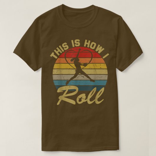 So Roll ich Retro Softball Girls T-Shirt (Design vorne)