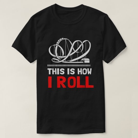 So Roll ich Roller Untersetzer  T-Shirt (Design vorne)