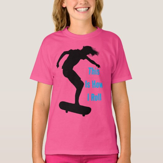So Roll ich, Skateboarder T-Shirt (Vorderseite)