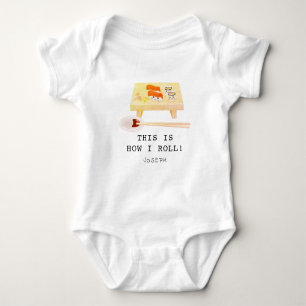 So Roll ich Sushi Board Baby Bodysuit Strampler