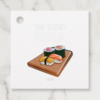 So Roll ich Sushi Koch Funny Sushi Lover Geschenkanhänger