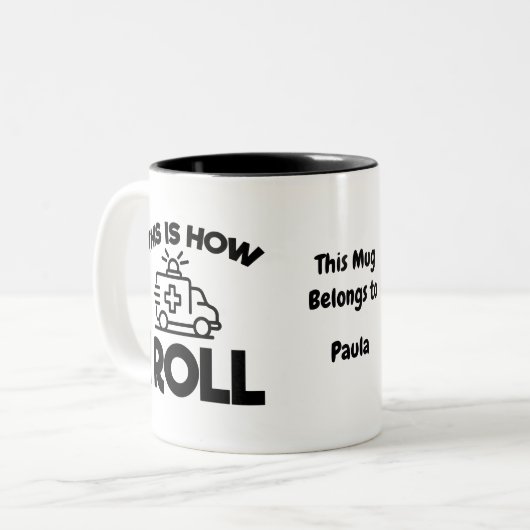 So Roll ich Zweifarbige Tasse (Vorderseite Links)