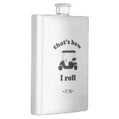So Roll | Mit Monogramm Golf Flachmann (Rechts)