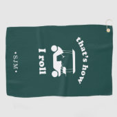 So Roll | MIT MONOGRAMM Golfhandtuch (Horizontal)