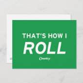 So Roll Postkarte (Vorne/Hinten)