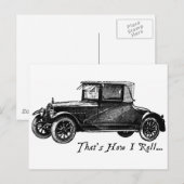 So Roll Postkarte (Vorne/Hinten)