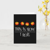 So Roll Pumpkin Fall Saison Thanksgivin Karte (Gelbe Blume)