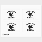 So Roll! Rechteckiger Aufkleber (Blatt)