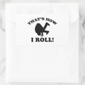 So Roll! Rechteckiger Aufkleber (Tasche)