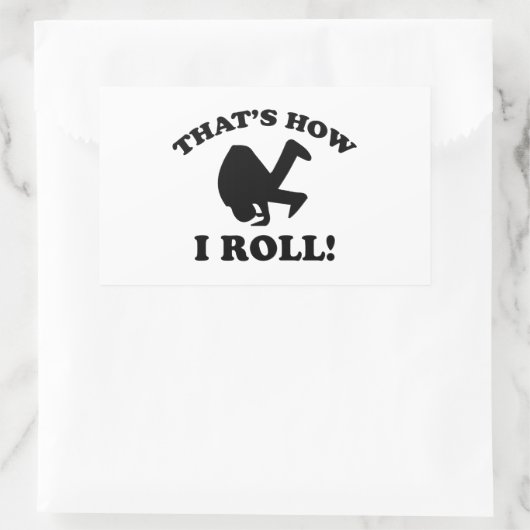 So Roll! Rechteckiger Aufkleber (Tasche)