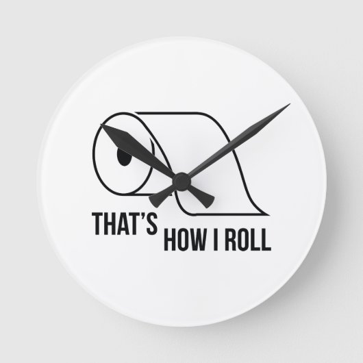 So Roll Runde Wanduhr (Vorderseite)