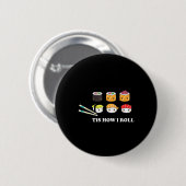 So Roll Shushi Happy Sushi Anime Japanisch F Button (Vorne & Hinten)