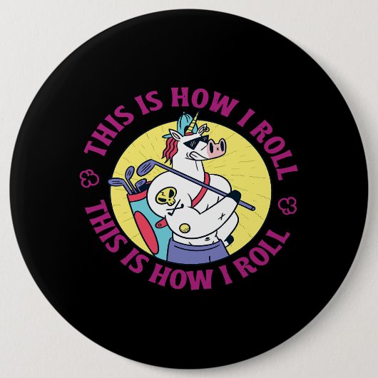 So Roll Unicorn Pro Golf Kleidung Golfi Button (Vorderseite)