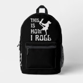 SO ROLLE ICH BEDRUCKTER RUCKSACK (Vorderseite)