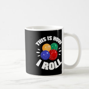 So rolle ich Boccia-Kugel Bocci-Spieler Italien Kaffeetasse