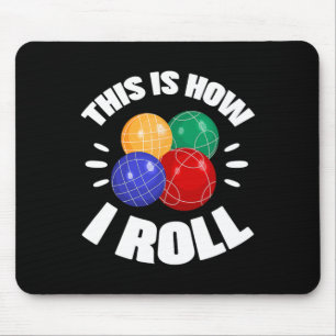 So rolle ich Boccia-Kugel Bocci-Spieler Italien Mousepad
