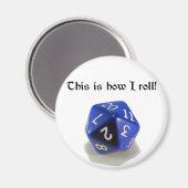 So rolle ich (d20) magnet (Vorderseite/Rückseite)