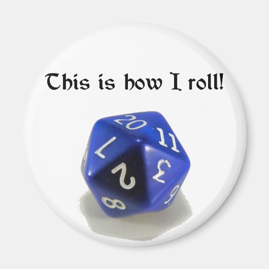 So rolle ich (d20) magnet (Vorne)