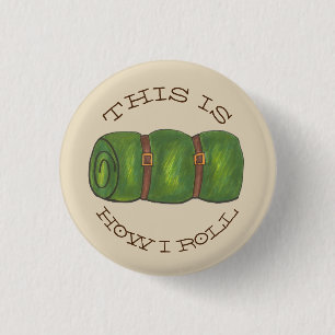 So rolle ich das Rolled Camp Sleeping Bag Wandern Button