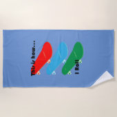So rolle ich Design - Strandhandtuch (Vorderseite)