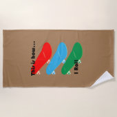 So rolle ich Design - Strandhandtuch (Vorderseite)