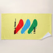 So rolle ich Design - Strandhandtuch (Vorderseite)