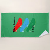 So rolle ich Design - Strandhandtuch (Vorderseite)