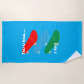 So rolle ich Design - Strandhandtuch (Vorderseite)