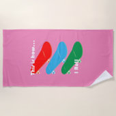 So rolle ich Design - Strandhandtuch (Vorderseite)