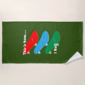 So rolle ich Design - Strandhandtuch (Vorderseite)