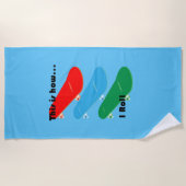 So rolle ich Design - Strandhandtuch (Vorderseite)
